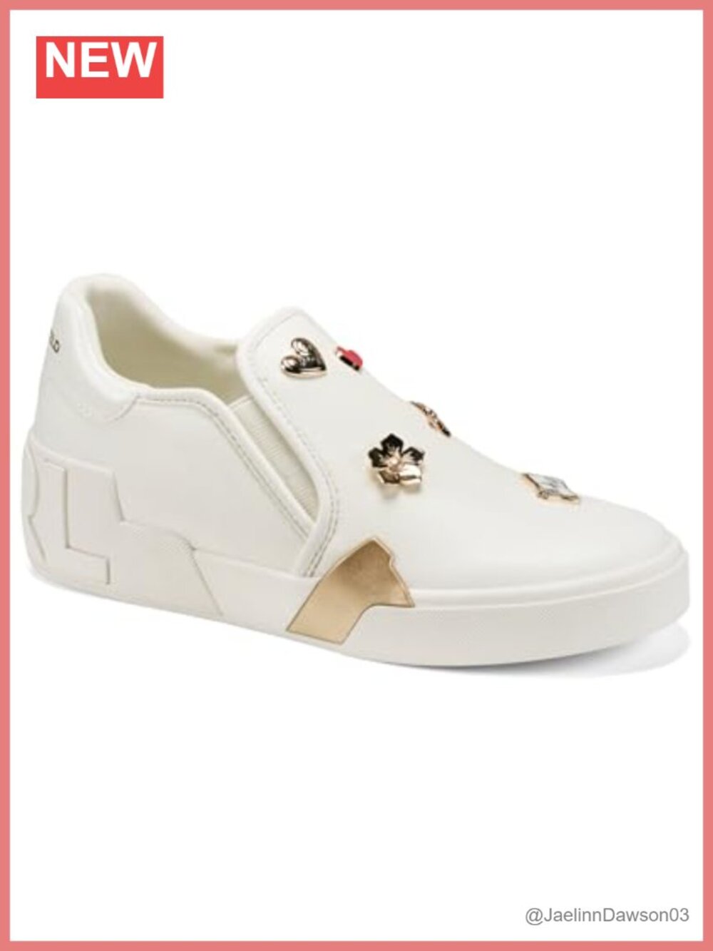 Karl Lagerfeld Women's Maude Flirt Embellished Slip-On Dressy Sneaker